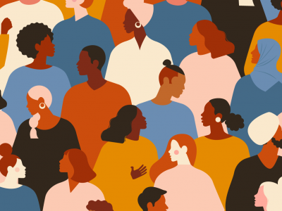 Illustrations of a diverse group of people