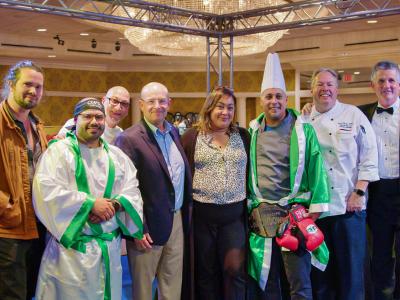 Chef Hector Ruiz with judges